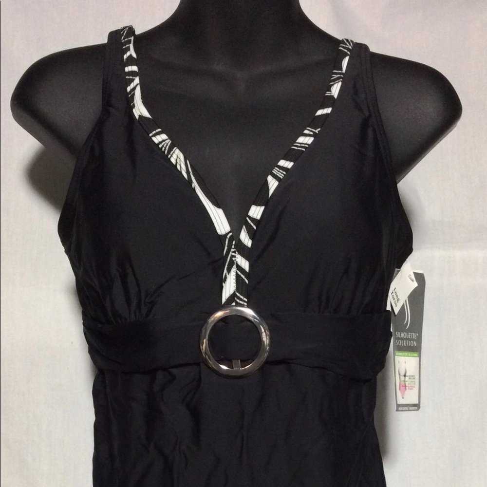 Women’s Long Silhouette Solutions One Pc Swimsuit